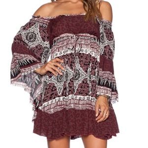 Free People Bell Sleeved Peasant Dress